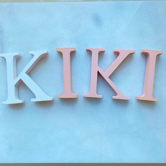 Wooden letters “Kiki” for wall decor - Picture 1 of 4